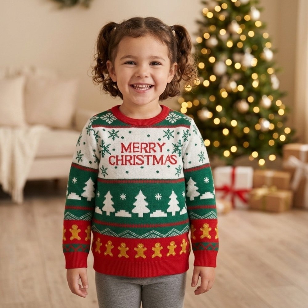 OVX35: Kids Knitted Christmas Jumper (4-18 years) OVX35: Kids Knitted Christmas Jumper (4-18 years)